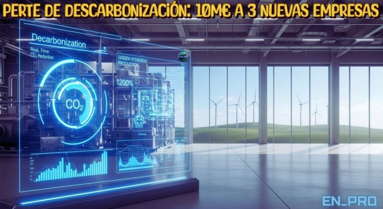 PERTE DE DESCARBONIZACIÓN: 10M€ A 3 NUEVAS EMPRESAS
