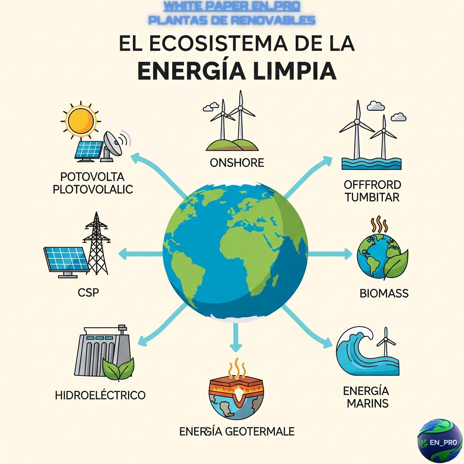 TIPOS PRINCIPALES DE PLANTAS DE ENERGÍAS RENOVABLES