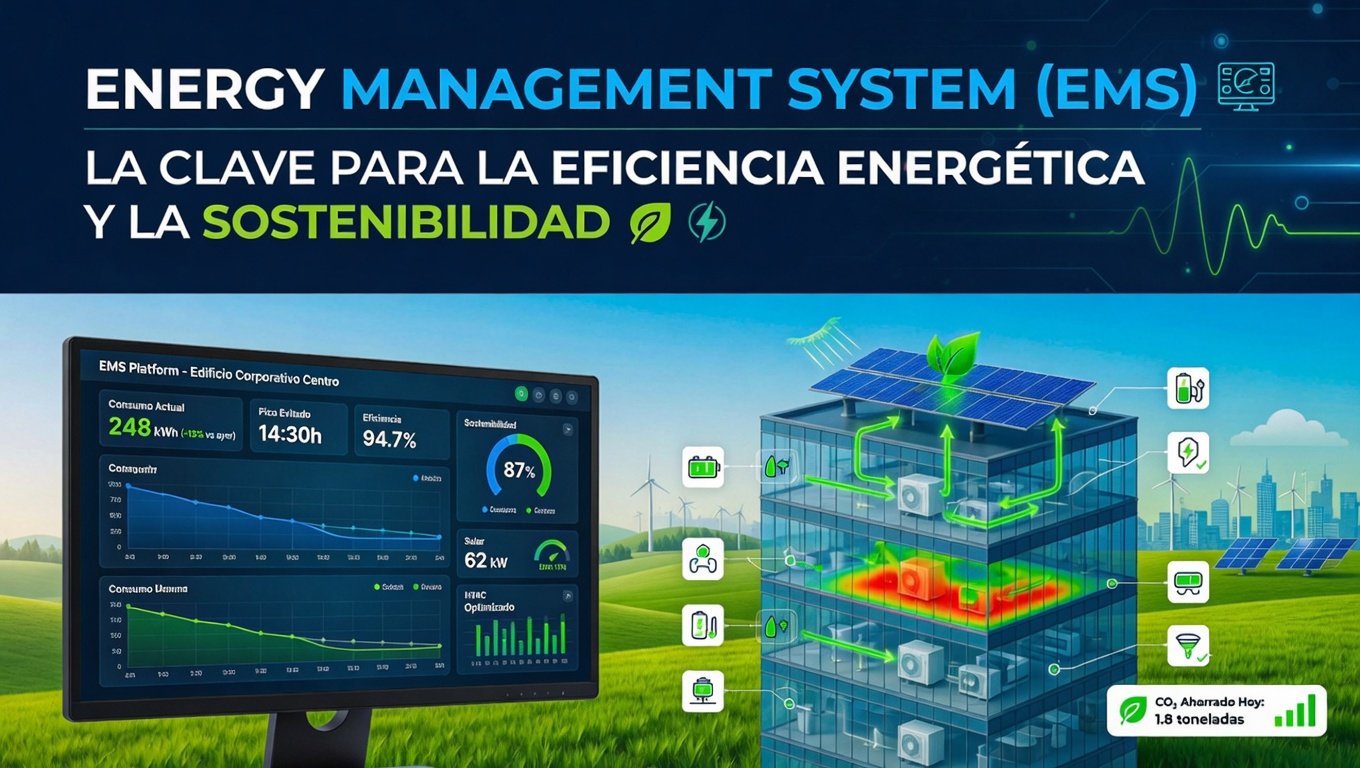 Un Energy Management System (EMS), o Sistema de Gestión Energética (SGE) en español, es una plataforma tecnológica diseñada para supervisar, controlar y optimizar el consumo de energía eléctrica en tiempo real.